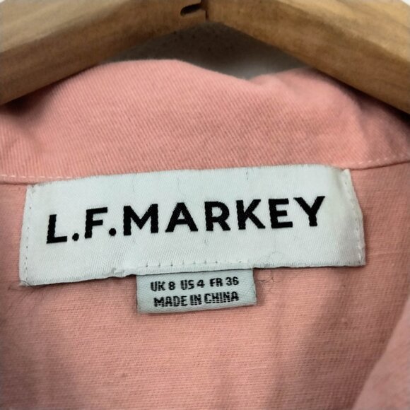 L.F. Markey Danny Playsuit in Coral Pink 4 - Picture 3 of 8